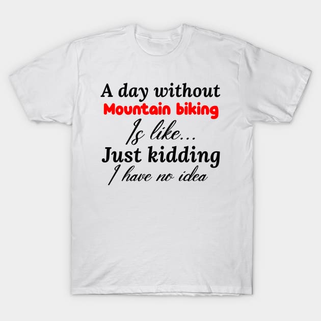 mountain biking T-Shirt by Design stars 5